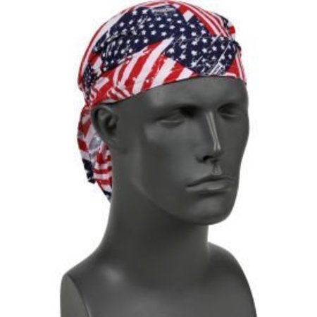 ERGODYNE Ergodyne® Chill-Its® 6710 Evaporative Cooling Triangle Hat, Stars/Stripes, One Size 12323